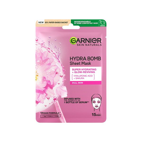 Masca servetel cu sakura si acid hialuronic